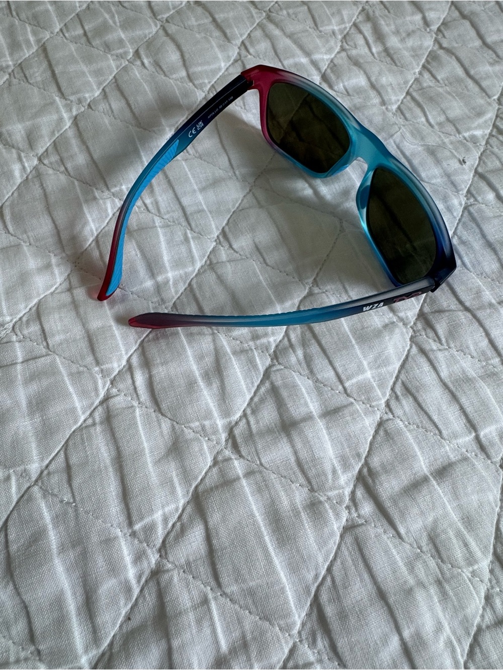 TYR WZA APOLLO Blue Gradient Sport Sunglasses with Mirrored Lenses - Picture 4 of 7